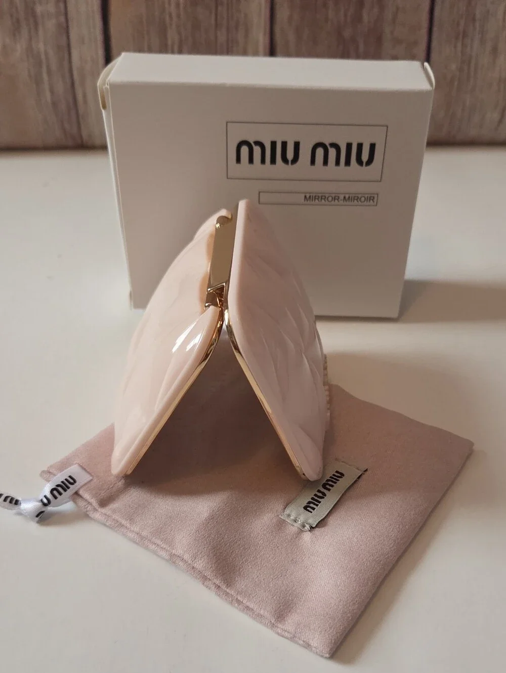 Miu Miu Compact Mirror NIB Dust Bag Included